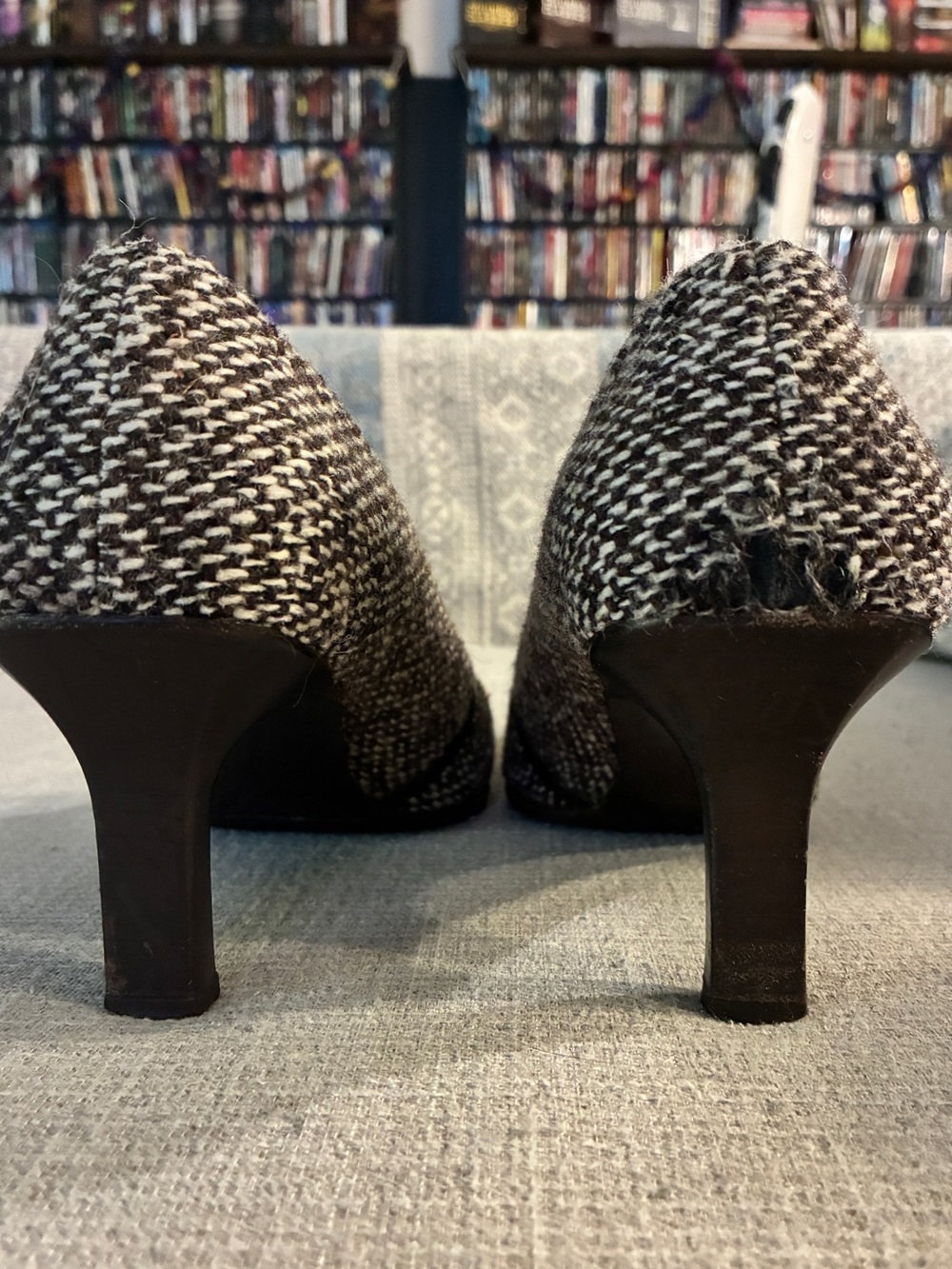 Vintage y2k Coach Tweed Mary Jane Pumps size 8.5 - Picture 6 of 7